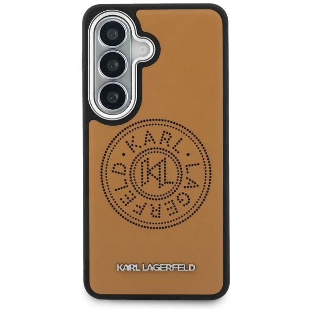 Чохол Karl Lagerfeld Perforated KL для Samsung Galaxy S26 Plus Brown with MagSafe (KLHMS26MPSKRPMW)