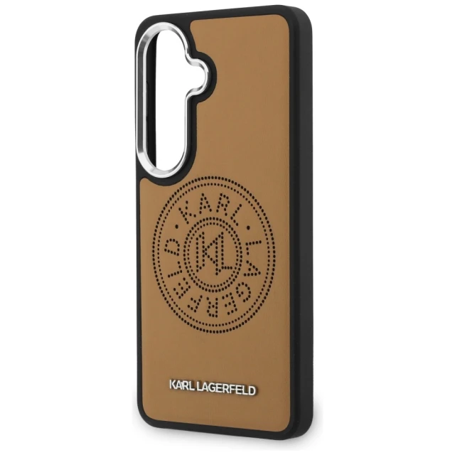 Чохол Karl Lagerfeld Perforated KL для Samsung Galaxy S26 Plus Brown with MagSafe (KLHMS26MPSKRPMW)