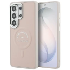 Чохол Karl Lagerfeld Embossed Ring RSG Logo для Samsung Galaxy S26 Ultra Pink with MagSafe (KLHMS26LPSKRSGEP)