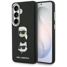 Чохол Karl Lagerfeld Saffiano Double Heads Metal для Samsung Galaxy S26 Plus Black (KLHCS26MPSFDHPOK)