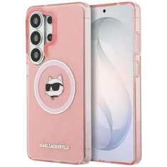 Чохол Karl Lagerfeld IML Repeated Choupette для Samsung Galaxy S26 Ultra Pink with MagSafe (KLHMS26LHMKBCHOP)