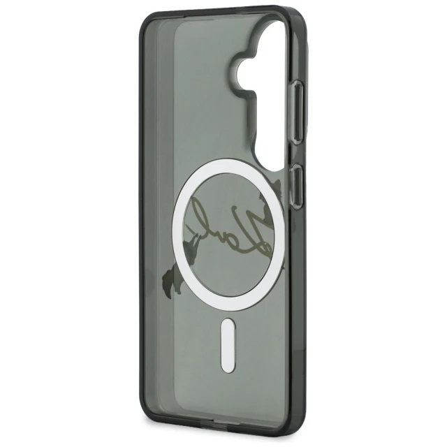 Чохол Karl Lagerfeld IML KC Script для Samsung Galaxy S26 Black with MagSafe (KLHMS26S5HKSCAK)