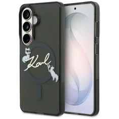 Чохол Karl Lagerfeld IML KC Script для Samsung Galaxy S26 Plus Black with MagSafe (KLHMS26M5HKSCAK)