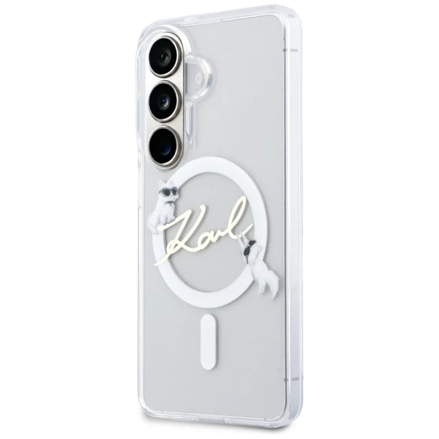 Чохол Karl Lagerfeld IML KC Script для Samsung Galaxy S26 Plus Clear with MagSafe (KLHMS26M5HKSCAH)