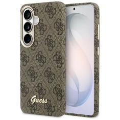 Чохол Guess 4G Script для Samsung Galaxy S26 коричневий with MagSafe (GUHMS26S5P4FWMSW)