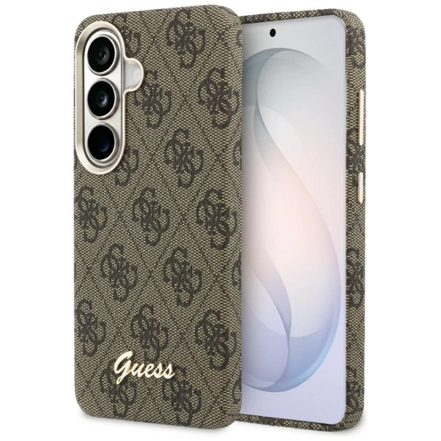 Чохол Guess 4G Script для Samsung Galaxy S26 коричневий with MagSafe (GUHMS26S5P4FWMSW)