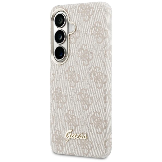 Чохол Guess 4G Script для Samsung Galaxy S26 Pink with MagSafe (GUHMS26S5P4FWMSP)