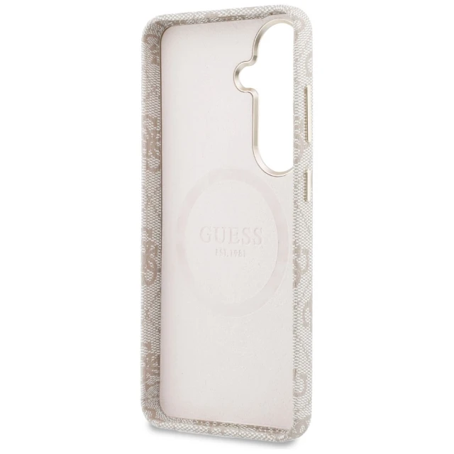 Чохол Guess 4G Script для Samsung Galaxy S26 Pink with MagSafe (GUHMS26S5P4FWMSP)