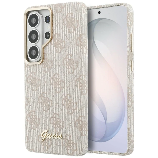 Чохол Guess 4G Script для Samsung Galaxy S26 Ultra Pink with MagSafe (GUHMS26L5P4FWMSP)