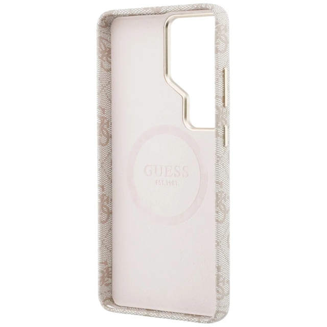 Чохол Guess 4G Script для Samsung Galaxy S26 Ultra Pink with MagSafe (GUHMS26L5P4FWMSP)