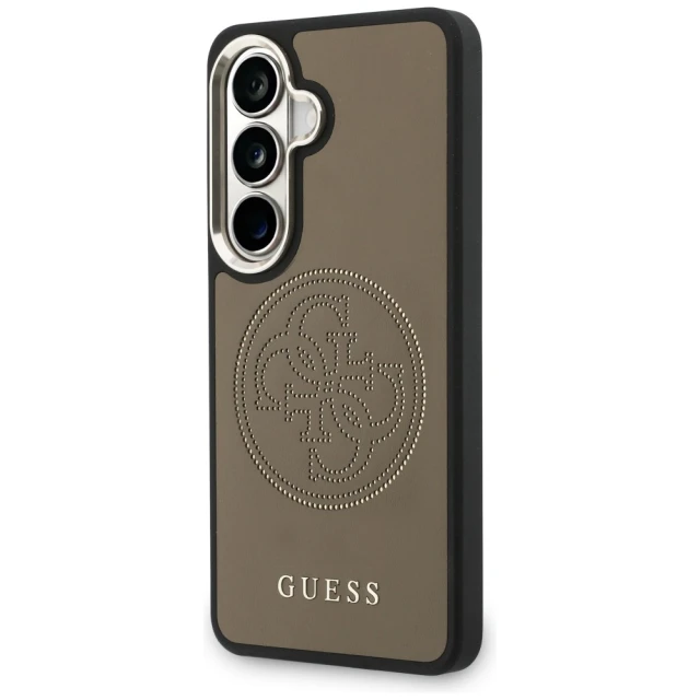 Чехол Guess Perforated Logo для Samsung Galaxy S26 Brown with MagSafe (GUHMS26S5PG4SRGW)