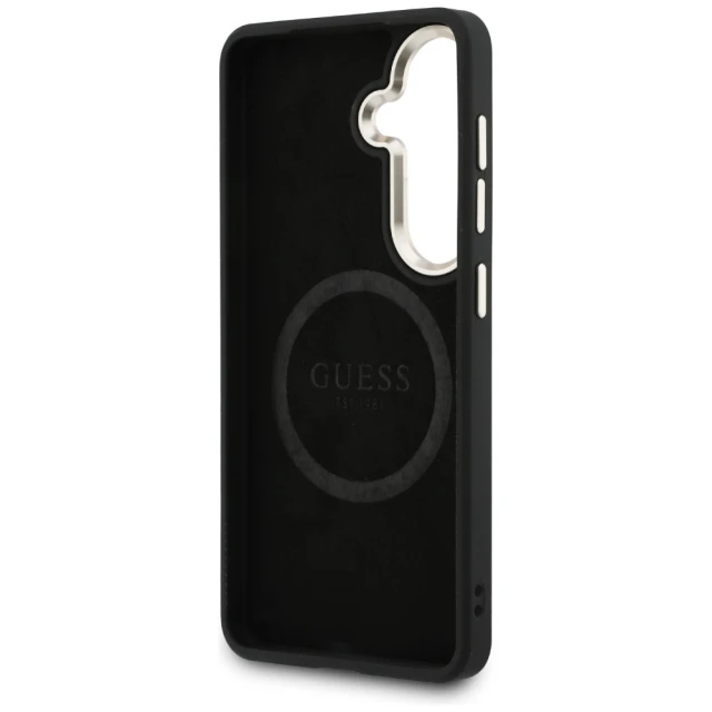 Чохол Guess Perforated Logo для Samsung Galaxy S26 Black with MagSafe (GUHMS26S5PG4SRGK)