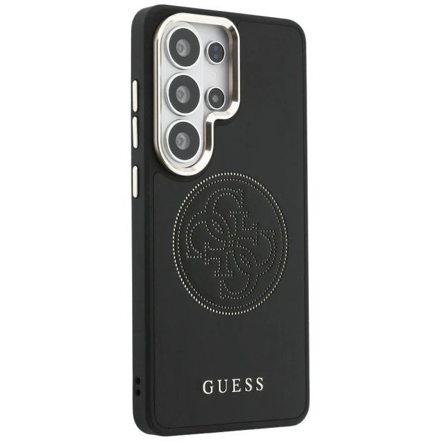 Чохол Guess Perforated Logo для Samsung Galaxy S26 Ultra Black with MagSafe (GUHMS26L5PG4SRGK)