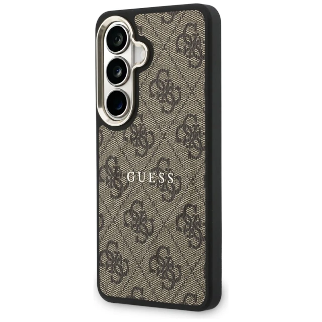Чохол Guess 4G Embossed Ring для Samsung Galaxy S26 Plus Brown with MagSafe (GUHMS26MP4MSEGCW)