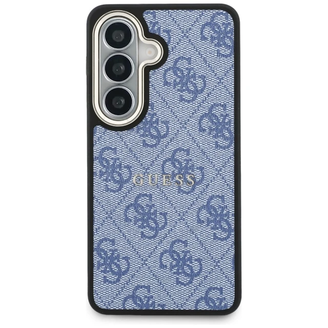 Чохол Guess 4G Embossed Ring для Samsung Galaxy S26 Blue with MagSafe (GUHMS26SP4MSEGCB)