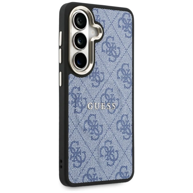 Чохол Guess 4G Embossed Ring для Samsung Galaxy S26 Blue with MagSafe (GUHMS26SP4MSEGCB)