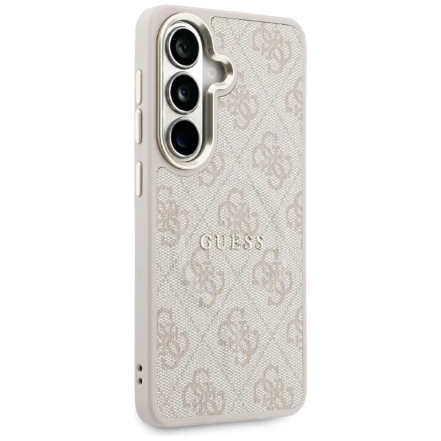 Чохол Guess 4G Embossed Ring для Samsung Galaxy S26 Pink with MagSafe (GUHMS26SP4MSEGCP)