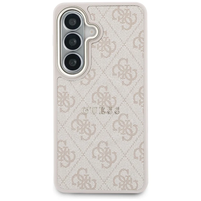 Чохол Guess 4G Embossed Ring для Samsung Galaxy S26 Plus рожевий with MagSafe (GUHMS26MP4MSEGCP)