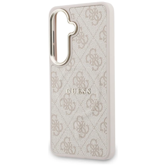 Чохол Guess 4G Embossed Ring для Samsung Galaxy S26 Plus рожевий with MagSafe (GUHMS26MP4MSEGCP)