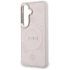 Чохол Guess Saffiano Peony Embossed Ring для Samsung Galaxy S26 Pink with MagSafe (GUHMS26SPSAMSECP)