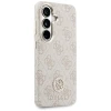 Чохол Guess 4G Rhinestone Round Logo для Samsung Galaxy S26 рожевий with MagSafe (GUHMS26SP4GRMDEP)