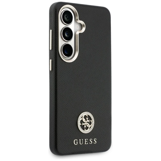 Чохол Guess Rhinestone Round Logo для Samsung Galaxy S26 Plus Black with MagSafe (GUHMS26MPGCRMDEK)