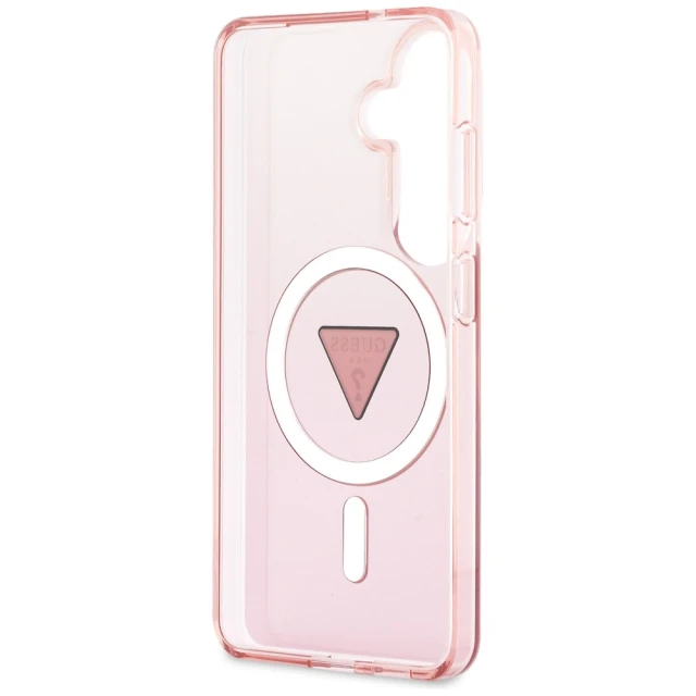 Чохол Guess IML Gradient Triangle для Samsung Galaxy S26 Pink with MagSafe (GUHMS26SHGTMLCGP)