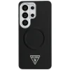 Чохол Guess Embossed Ring Triangle Logo для Samsung Galaxy S26 Ultra Black with MagSafe (GUHMS26LPSDTSCMK)