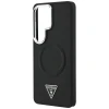 Чохол Guess Embossed Ring Triangle Logo для Samsung Galaxy S26 Ultra Black with MagSafe (GUHMS26LPSDTSCMK)