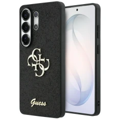 Чохол Guess Fixed Glitter Big 4G Metal Logo для Samsung Galaxy S26 Ultra Black (GUHCS26LHG4SGK)