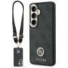 Чохол + Ремінець Guess 4G Big Rhinestone Triangle Strap для Samsung Galaxy S26 чорний with MagSafe (GUHMS26SP4G4DCSK)