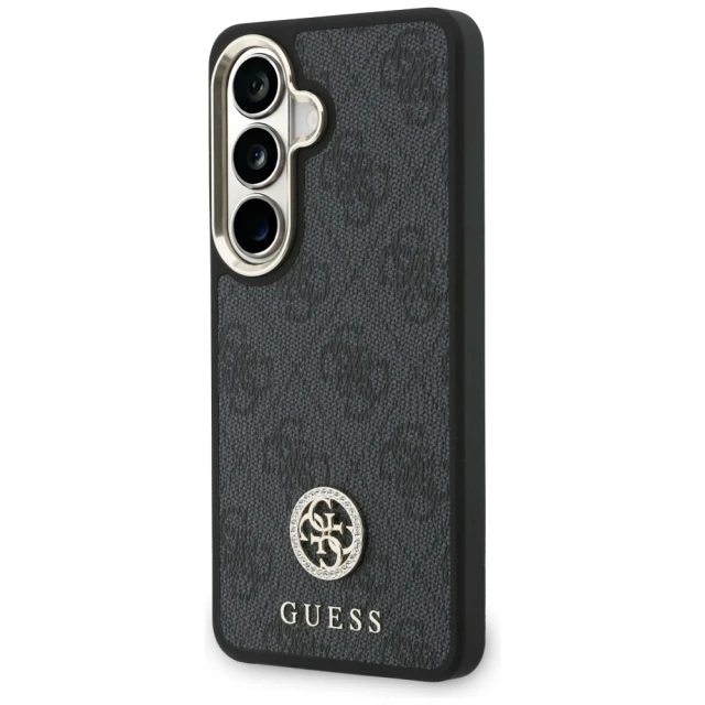 Чохол + Ремінець Guess 4G Big Rhinestone Triangle Strap для Samsung Galaxy S26 чорний with MagSafe (GUHMS26SP4G4DCSK)