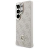 Чохол + Ремінець Guess 4G Big Rhinestone Triangle Strap для Samsung Galaxy S26 Ultra рожевий with MagSafe (GUHMS26LP4G4DCSP)