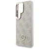 Чохол + Ремінець Guess 4G Big Rhinestone Triangle Strap для Samsung Galaxy S26 Ultra рожевий with MagSafe (GUHMS26LP4G4DCSP)