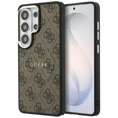 Чохол Guess 4G Embossed Ring для Samsung Galaxy S26 Ultra Brown with MagSafe (GUHMS26LP4MSEGCW)