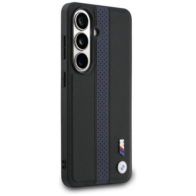 Чохол BMW Perforated Stripe Logo для Samsung Galaxy S26 Blue with MagSafe (BMHMS26S25PCPSKB)