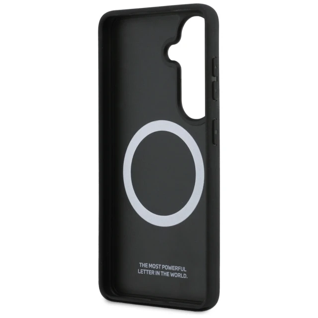 Чохол BMW M Kevlar Logo для Samsung Galaxy S26 Black with MagSafe (BMHMS26S24CFMMK)