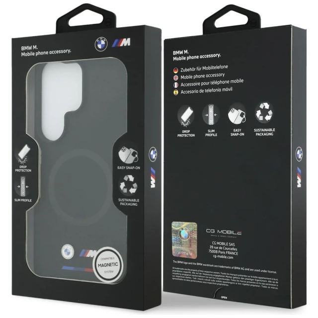 Чохол BMW M Silicone для Samsung Galaxy S26 Ultra Black with MagSafe (BMHMS26L25SITBOK)