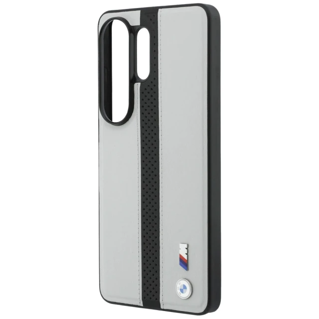 Чохол BMW Perforated Stripe Logo для Samsung Galaxy S26 Ultra Grey with MagSafe (BMHMS26L25PCPSGK)
