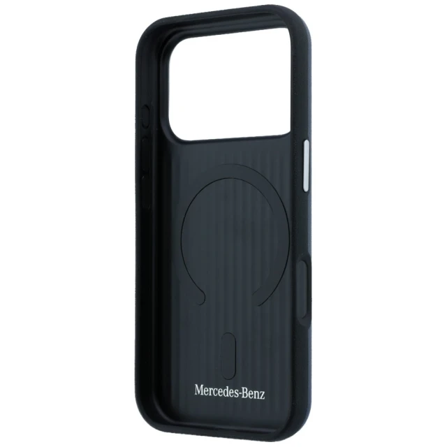 Чохол Mercedes Leather Semi Wrap Iconic Line для iPhone 17 Pro Navy (MEHMP17L25PFWSTV)