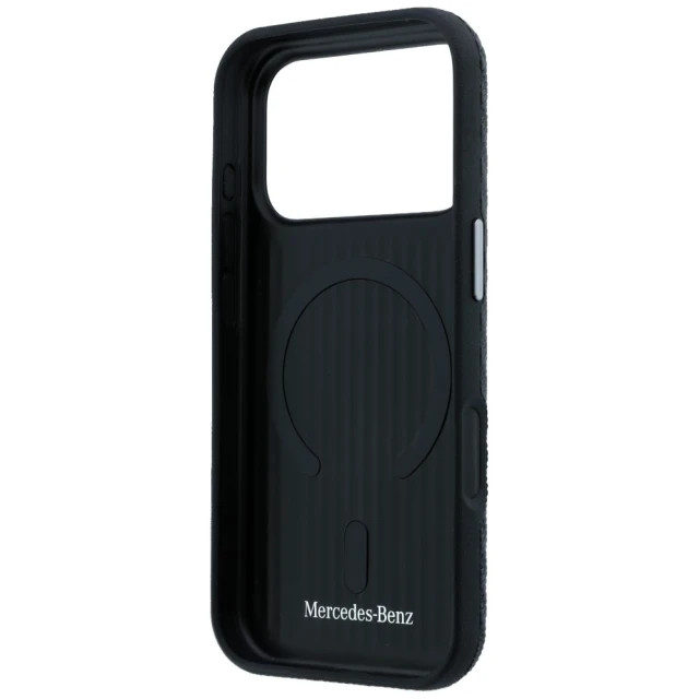 Чохол Mercedes Leather Semi Wrap Wood Effect для iPhone 17 Pro Max Black (MEHMP17X25PFWWPK)
