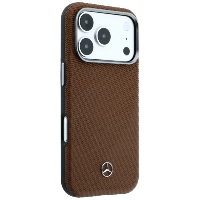 Чохол Mercedes Leather Semi Wrap Wood Effect для iPhone 17 Pro Max Beige (MEHMP17X25PFWWPCA)