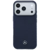 Чехол Mercedes Leather Semi Wrap Wood Effect для iPhone 17 Pro Max Navy (MEHMP17X25PFWWPV)