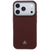 Чохол Mercedes Leather Semi Wrap Wood Effect для iPhone 17 Pro Red (MEHMP17L25PFWWPR)