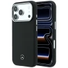 Чехол Mercedes Leather Semi Wrap Grill Pattern для iPhone 17 Pro Black (MEHMP17L25PFWGRK)