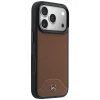 Чохол Mercedes Leather Wood Effect and Curve для iPhone 17 Pro Camel (MEHMP17L25PCBPWCA)