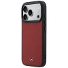 Чехол Mercedes Leather Mesh with Bow Line для iPhone 17 Pro Red (MEHMP17L25PMERCR)