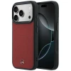 Чехол Mercedes Leather Mesh with Bow Line для iPhone 17 Pro Max Red (MEHMP17X25PMERCR)