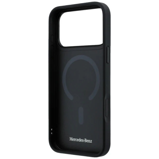 Чохол Mercedes Leather with Crossed Lines для iPhone 17 Pro Max Black (MEHMP17X25PSECLK)