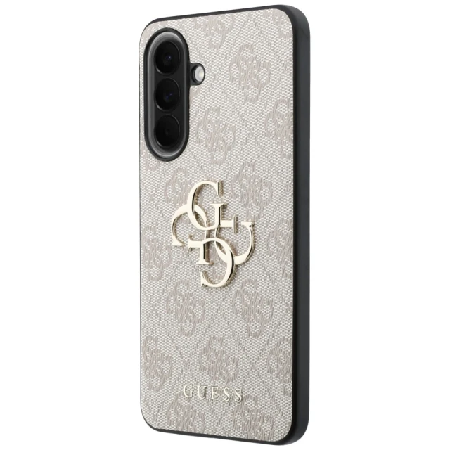 Чохол Guess Leather 4G Metal Logo для Samsung Galaxy A57 5G Рожевий (GUHCSA574GMGPI)